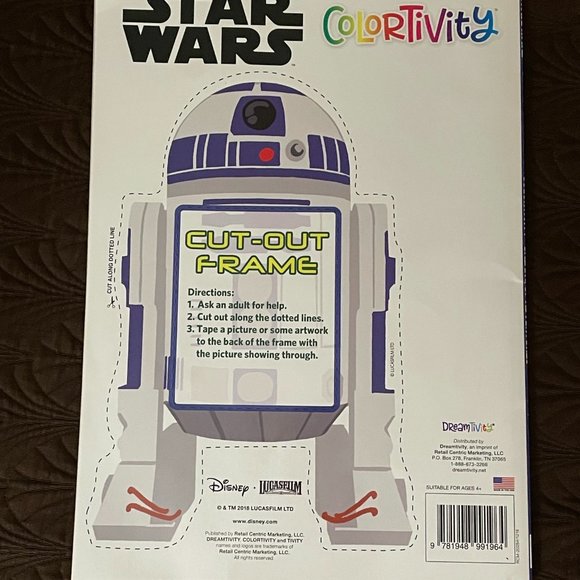 Colortivity Dinsney STAR WARS Galaxy Of Adventures~Coloring & Activity Book - Picture 4 of 4